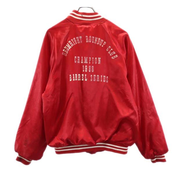 HARTWELL ハートウェル 80s USA製 ヴィンテージ バックプリント スタジャン L レッド ナイロンジャケット メンズ
