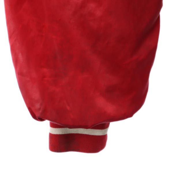 HARTWELL ハートウェル 80s USA製 ヴィンテージ バックプリント スタジャン L レッド ナイロンジャケット メンズ