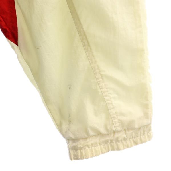 FILA フィラ 90s オールド スポーツジャケット XL ブラック×レッド×アイボリー 裏トリコット素材 ウインドブレーカー メンズ