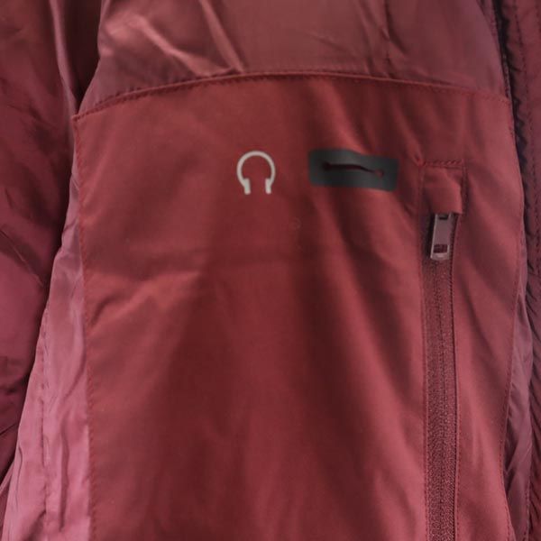 UNIQLO ユニクロ シームレス ダウンジャケット M ワイン 212-409124 レディース