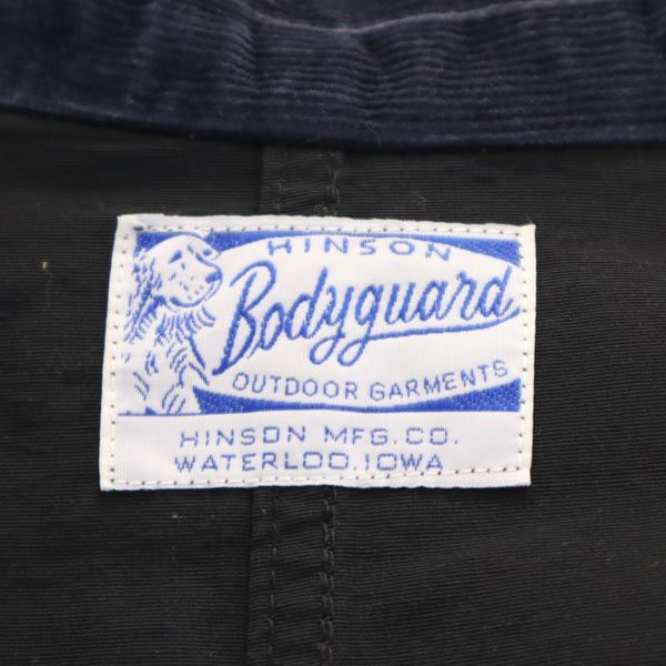 HINSON ヒンソン ワークジャケット L ブラック系 フード メンズ