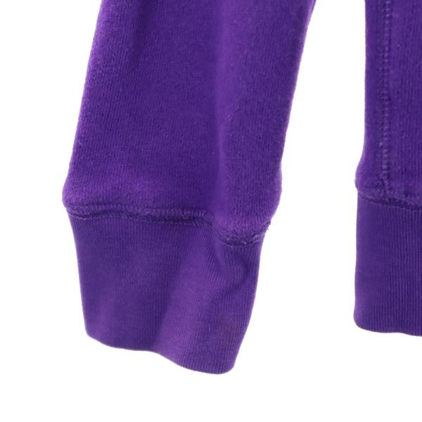 ポロラルフローレン 長袖 スウェット ジップパーカー L（12-14） パープル POLO RALPH LAUREN ロゴ刺繍 トレーナー キッズ