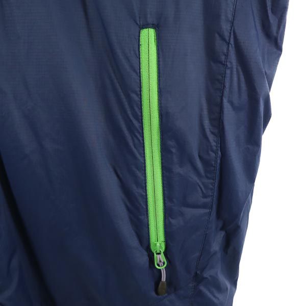 Columbia コロンビア アウトドア 中綿ジャケット XL ネイビー×グリーン フード メンズ