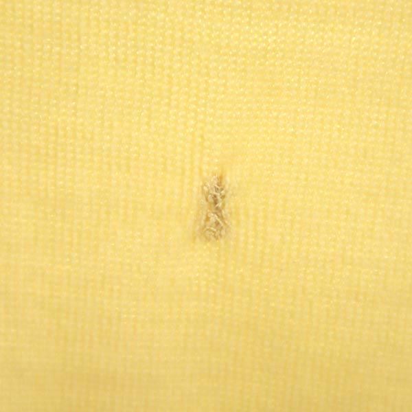 Munsing wear マンシングウェア 長袖 ニット カーディガン S イエロー系 ゴルフ ロゴ メンズ