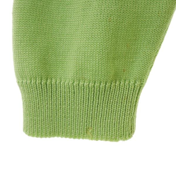 ESCADA エスカーダ 総柄 長袖 ニット 36 グリーン系 セーター メンズ