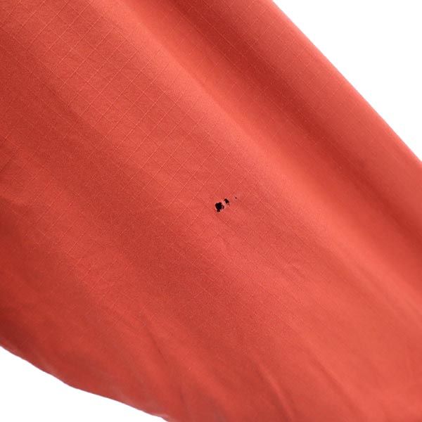 モンベル アウトドアジャケット M オレンジ系 mont-bell ロゴ刺繍 裏フリース メンズ