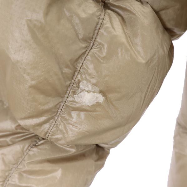 Columbia コロンビア アウトドア ダウンジャケット L ベージュ系 ロゴ刺繍 コンパクトジャケット メンズ