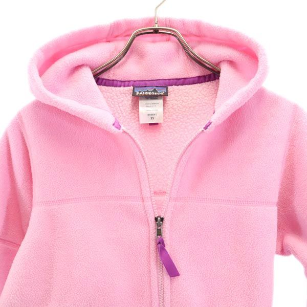 patagonia パタゴニア フリース アウトドアジャケット XS ピンク系 裏ボア フード レディース