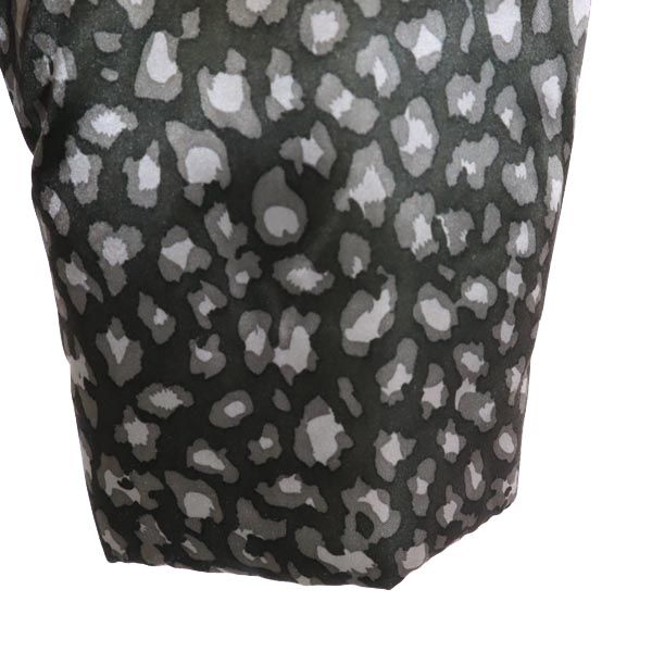 KRIZIA クリツィア レオパード 中綿ジャケット L ダークグリーン レディース