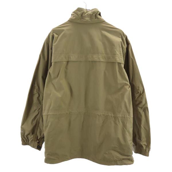 Columbia コロンビア ナイロン アウトドアジャケット L カーキ ロゴ メンズ