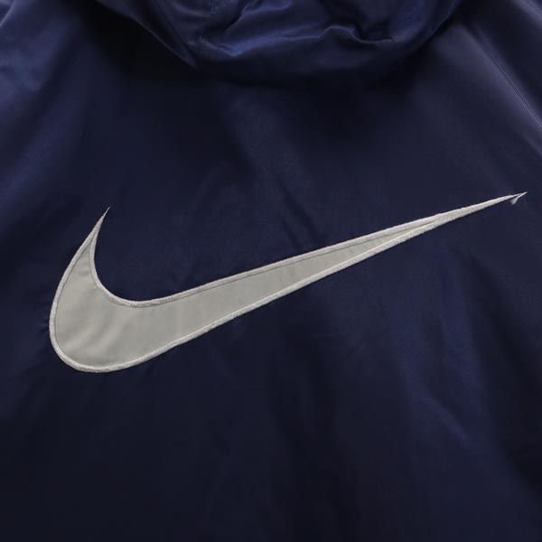NIKE ナイキ 90s 00s オールド 白タグ バックスウォッシュロゴ 中綿コート M ネイビー 白タグ キッズ