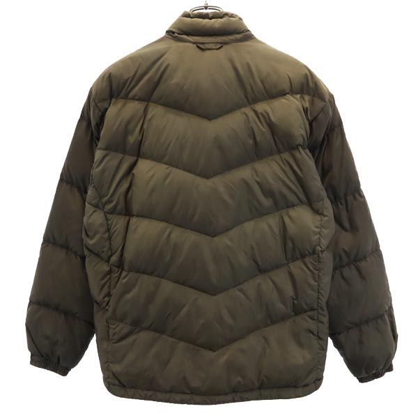 Columbia コロンビア アウトドア ダウンジャケット M ブラウン系 ロゴ メンズ