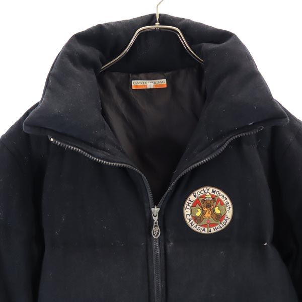 Castelbajac sport カステルバジャックスポーツ ウール100％ ダウンジャケット 2 ブラック メンズ