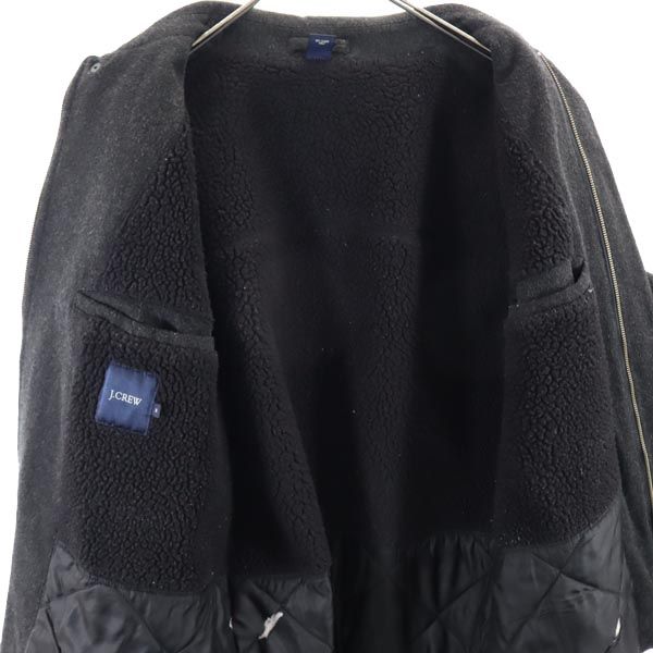 J.CREW ジェイクルー ウールブレンド ステンカラーコート M チャコールグレー メンズ