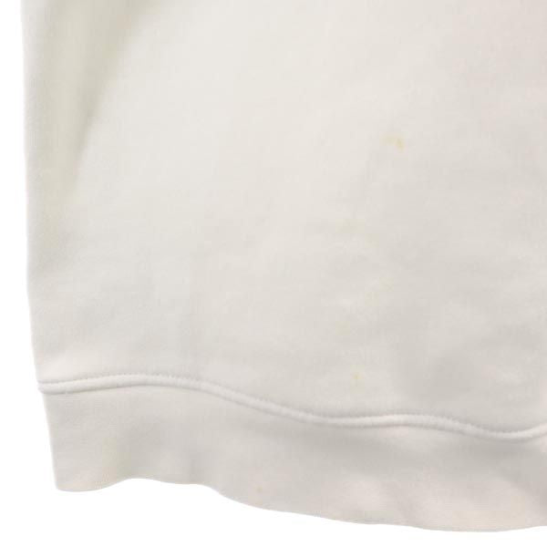 ネスタ USA製 ロゴ刺繍 長袖 スウェット トレーナー L ホワイト NESTA 裏起毛 メンズ