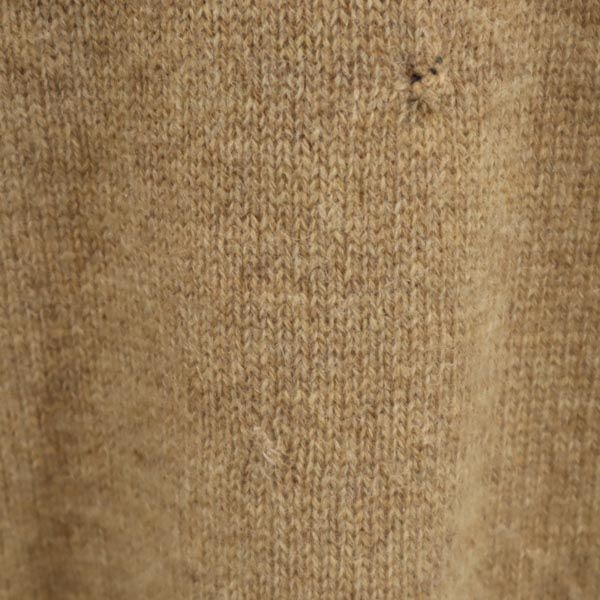 McGregor マクレガー ウールブレンド 長袖 セーター ニット M ブラウン バスケットボタン メンズ