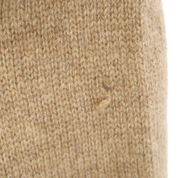 McGregor マクレガー ウールブレンド 長袖 セーター ニット M ブラウン バスケットボタン メンズ