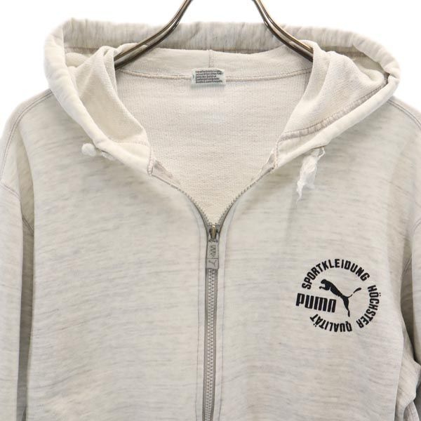PUMA プーマ スウェットパーカー L グレー レディース