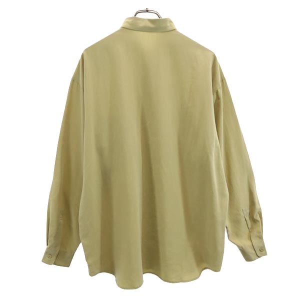 PIA SPORTS ピアスポーツ 日本製 刺繍 長袖 シャツ 4 イエロー系 メンズ