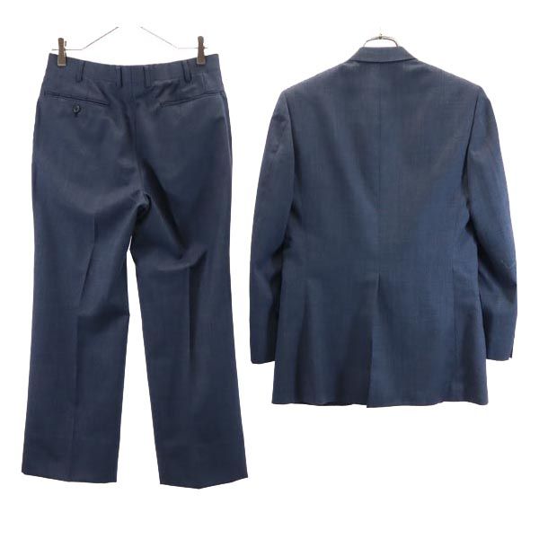 Pierre Cardin ピエールカルダン ウール スーツ 上下 セットアップ 92A5 ブルー系 テーラードジャケット パンツ メンズ
