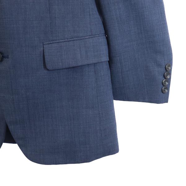 Pierre Cardin ピエールカルダン ウール スーツ 上下 セットアップ 92A5 ブルー系 テーラードジャケット パンツ メンズ