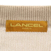 ランセル 日本製 ウール100％ 長袖 ニット M ベージュ系 LANCEL セーター メンズ