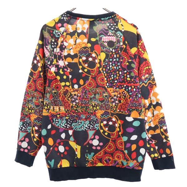 adidas アディダス トレフォイルロゴ 総柄 長袖 トレーナー OT スウェット レディース