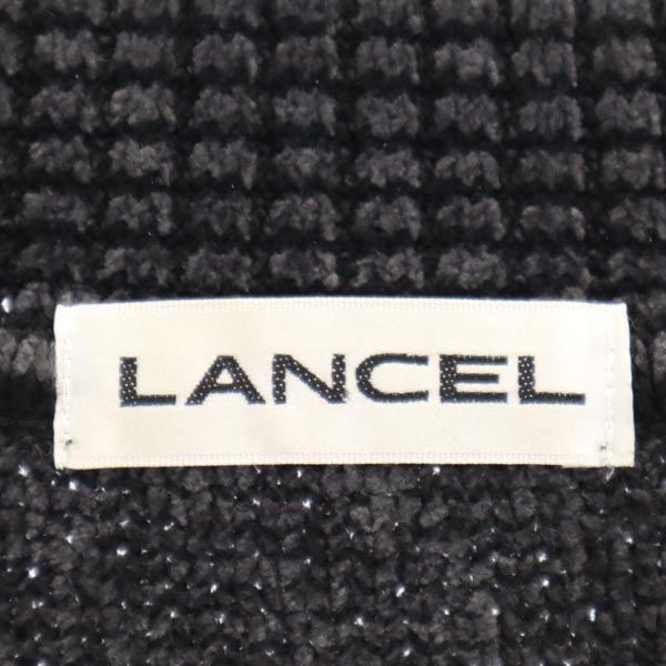 LANCEL ランセル 日本製 長袖 セーター ニット M グレー メンズ
