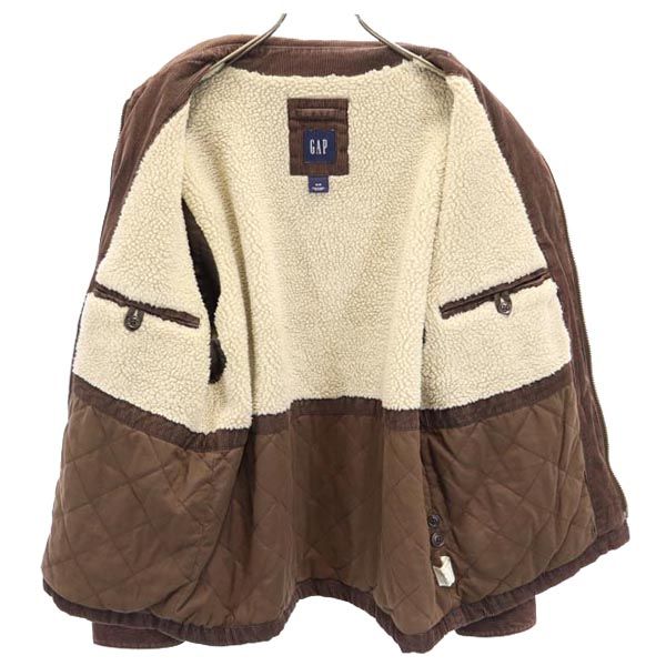 GAP ギャップ 中綿 コーデュロイジャケット M ブラウン 裏ボア レディース