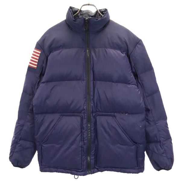 DENIM&SUPPLY デニムアンドサプライ ダウンジャケット M ネイビー系 ロゴ メンズ