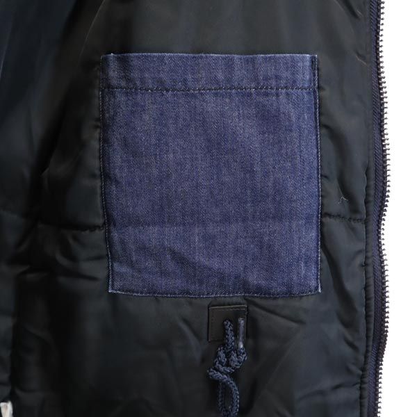 ALPHA INDUSTRIES INC アルファインダストリーズ 中綿 デニム フライトジャケット S ファー フード メンズ