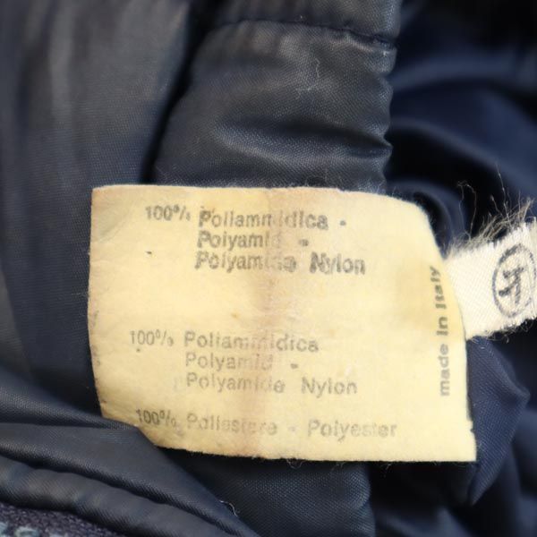 イタリア製 2way 中綿ジャケット 46 ネイビー×レッド ベスト メンズ