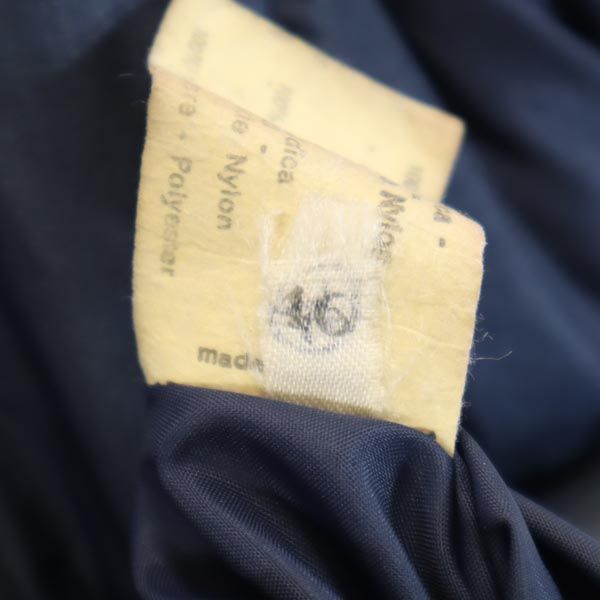 イタリア製 2way 中綿ジャケット 46 ネイビー×レッド ベスト メンズ