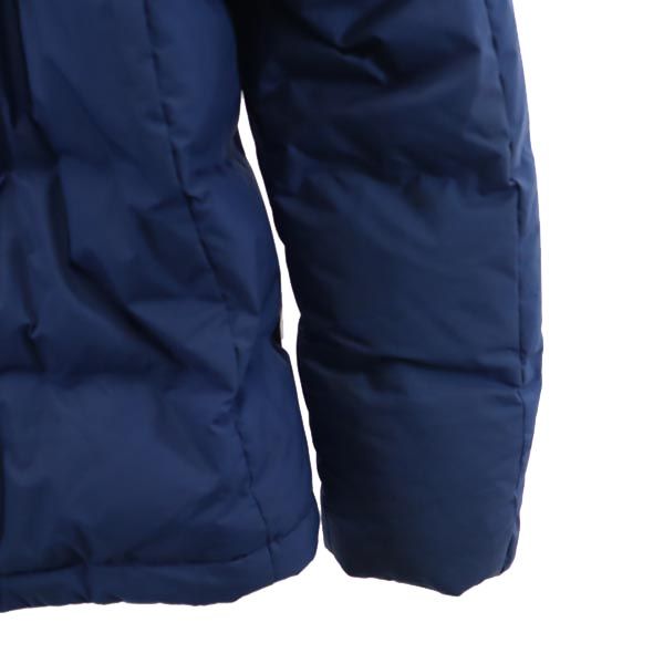 ユニクロ シームレス ダウンジャケット S ブルー UNIQLO フード メンズ