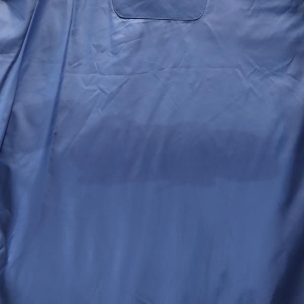 ユニクロ シームレス ダウンジャケット S ブルー UNIQLO フード メンズ