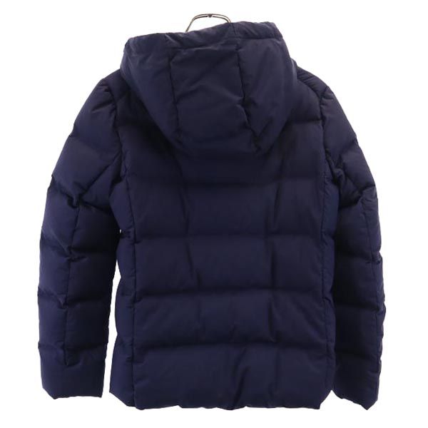 UNIQLO ユニクロ シームレス ダウンジャケット L ネイビー フード レディース