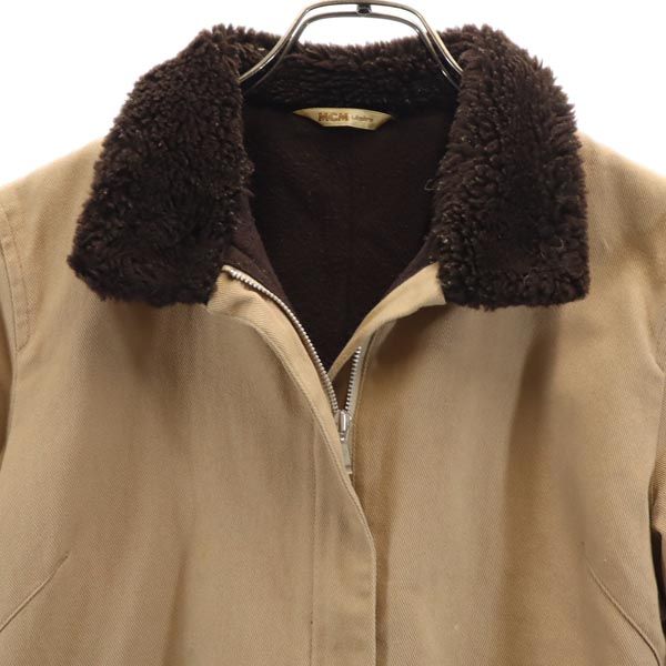 MCM エムシーエム コットン ジャケット M ベージュ Legere 裏ボア 裏フリース レディース