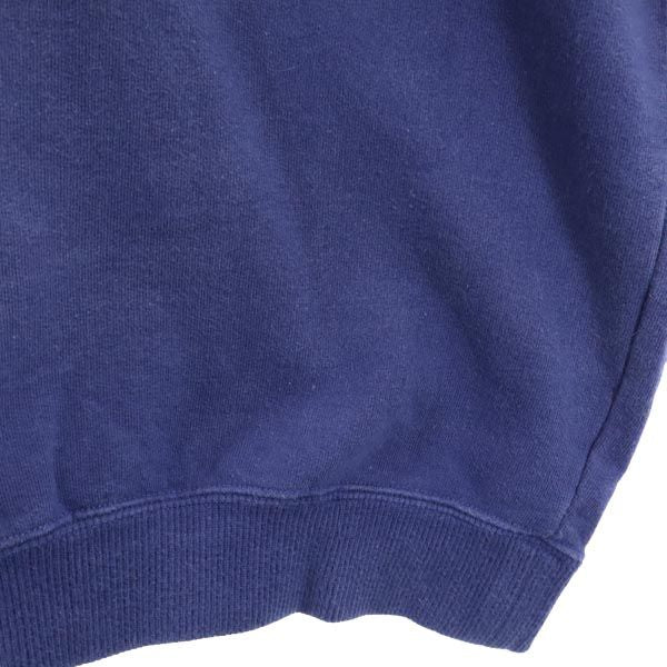 PEARLY GATES パーリーゲイツ 日本製 ゴルフ 長袖 コットン スウェット L ネイビー系 トレーナー ロゴ メンズ