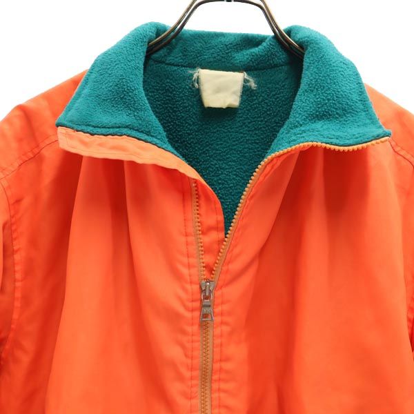 HELLY HANSEN ヘリーハンセン 80s ヴィンテージ 裏フリース ナイロンジャケット M オレンジ系 メンズ