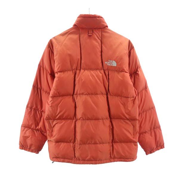 THE NORTH FACE ノースフェイス ND18100 アウトドア 長袖 ナイロン ダウンジャケット S レッド系 ロゴ メンズ