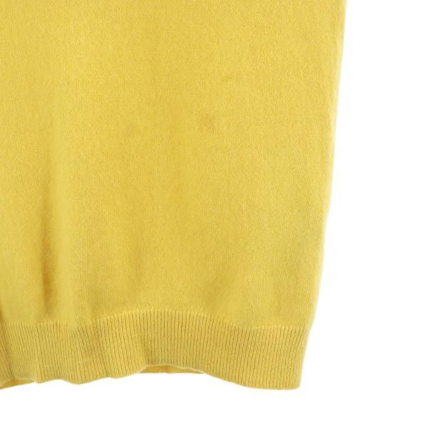 UNIQLO ユニクロ カシミヤ100％ 長袖 Vネック ニット XS イエロー セーター レディース