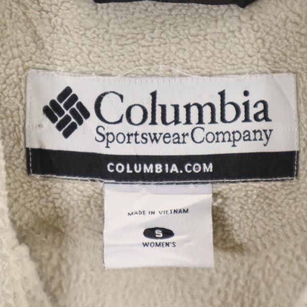Columbia コロンビア アウトドア フリースジャケット S グレージュ パーカー レディース