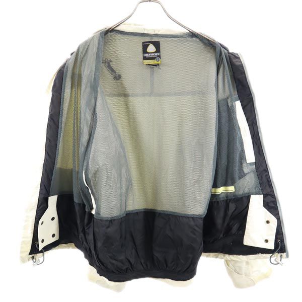 BURTON バートン スノーボード ナイロンジャケット L グレー×白 裏メッシュ メンズ