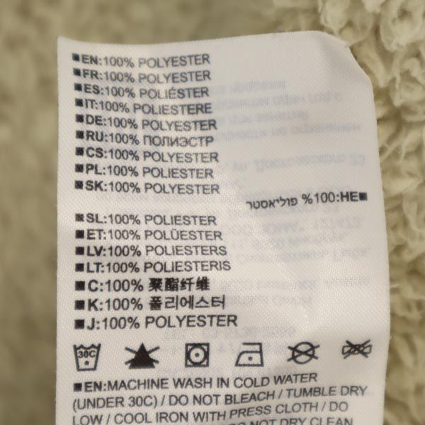 BURTON バートン スノーボード 長袖 プルオーバー ボア フリースジャケット XS ベージュ系 ロゴ スキー フード メンズ