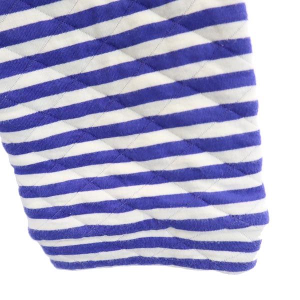 TSUMORI CHISATO ツモリチサト スリーブ ボーダー 長袖 ナイトウェア キルティングジャケット M ブルー系 SLEEP レディース