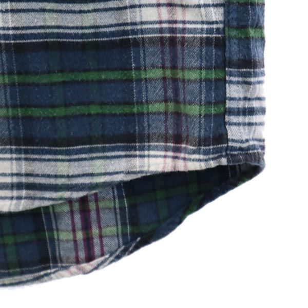 CHAPS チャップス ラルフローレン チェック 長袖 ボタンダウンシャツ L ネイビー系 RALPH LAUREN メンズ