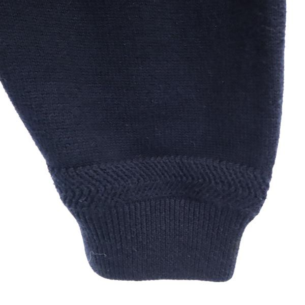 NAUTICA ノーティカ 長袖 コットン ニット XL ネイビー系 ロゴ セーター メンズ