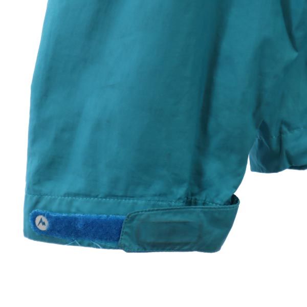 MARMOT マーモット アウトドア 長袖 ジップパーカー XL ブルー系 ロゴ メンズ