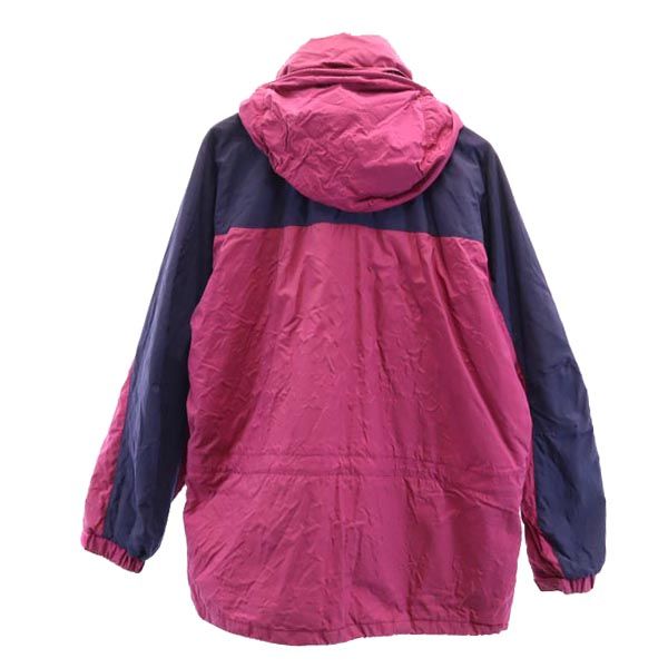 mont-bell モンベル アウトドア 長袖 中綿 ナイロンジャケット L パープル系 裏メッシュ ロゴ レディース