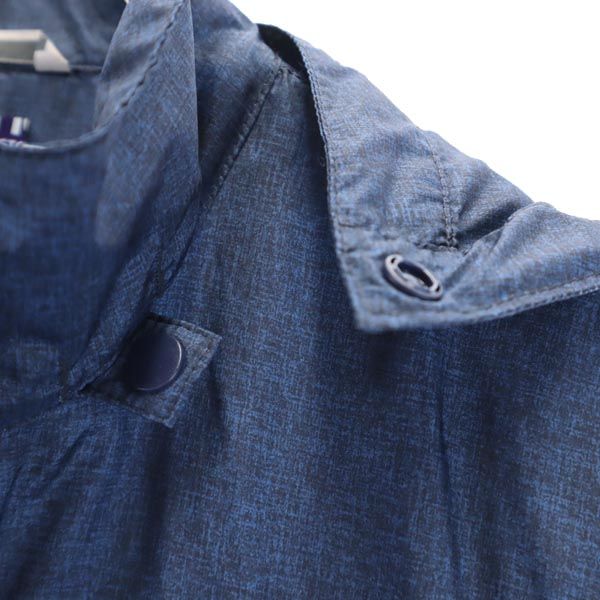 Columbia コロンビア 長袖 アウトドアジャケット M ネイビー系 ロゴ フード レディース